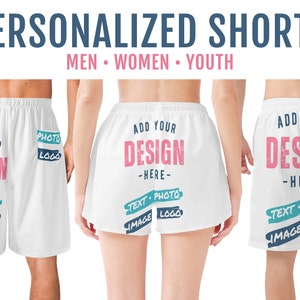 Custom Beach Shorts Mens Personalized Board Short Womens Booty Shorts Youth Drawstring Swim Trunks Face Logo Text Image Photo Pattern Color