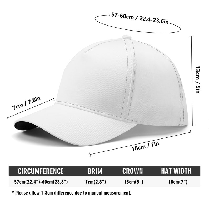 Custom Hat for Men Personalized Snapback Baseball Cap Gift Design Your ...