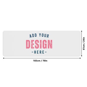 Personalizable Yoga Mat Customizable Yoga Pad Gift for Her Him Design Your Own Name Image Logo Graphic Text Photo Pattern Color Custom image 6