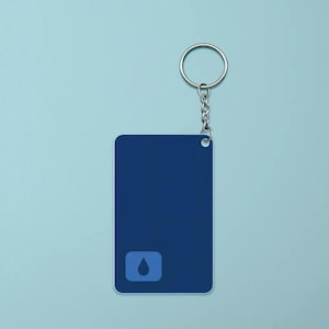 Severance-sleutelhanger Lumon Industries Key Card acrylsleutelhanger blauwgroen of donkergrijs