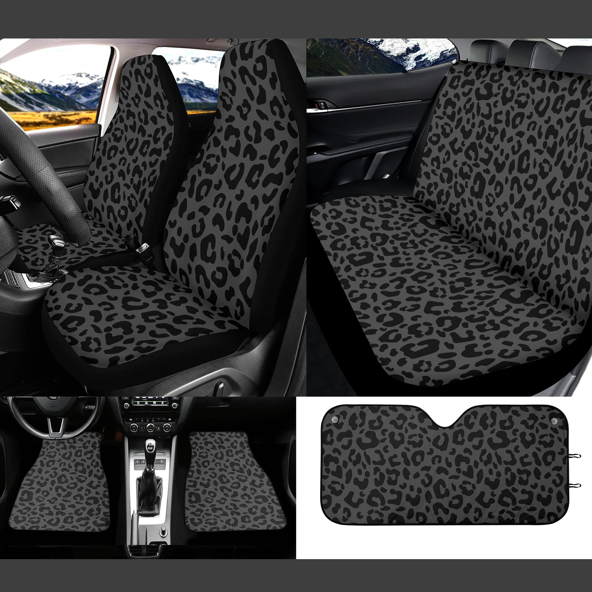 Cheetah print sale car seat