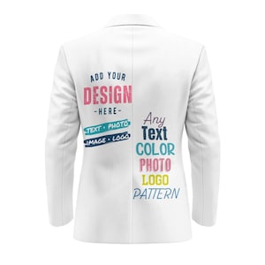 Blazer de costume personnalisé pour hommes, manteau de sport personnalisé