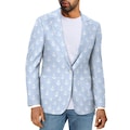 Nautical Suit Ship Anchor Blazer for Men or Women Novelty Gift Boat Ocean Lovers Sport Coat Him and Her Light Blue & White Captains Sailors