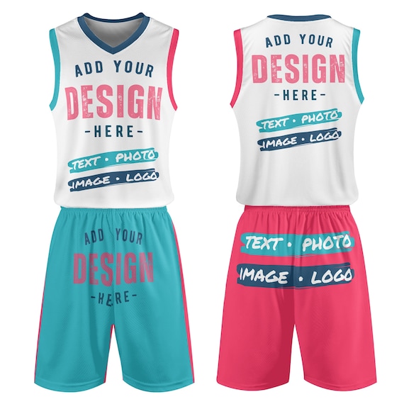 Lot De 2 Maillots Basket Enfant/Adulte 2024 – Pop Maillot + Short Respirant, Séchage Rapide, Tailles 3XS à 5XL