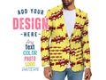Custom Blazer for Men or Women All Over Print Personalized Casual Suit Blazer with Pockets Sports Coat Jacket Fashion, Split Panel Back