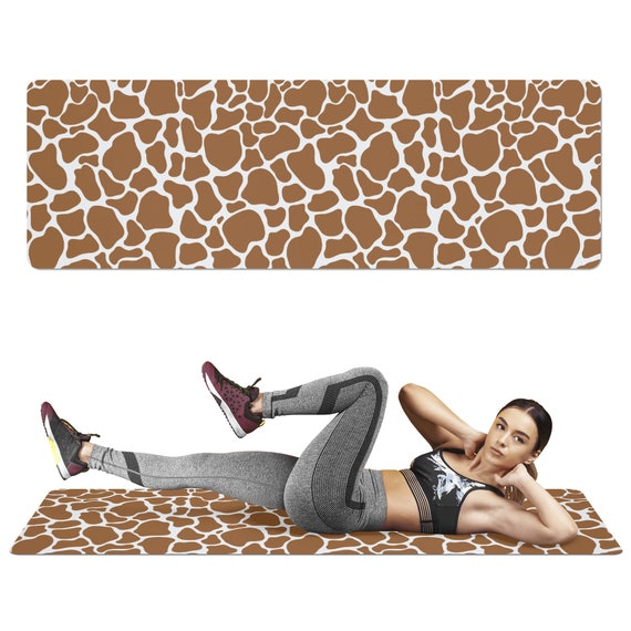 Leopard print exercise mat hot sale