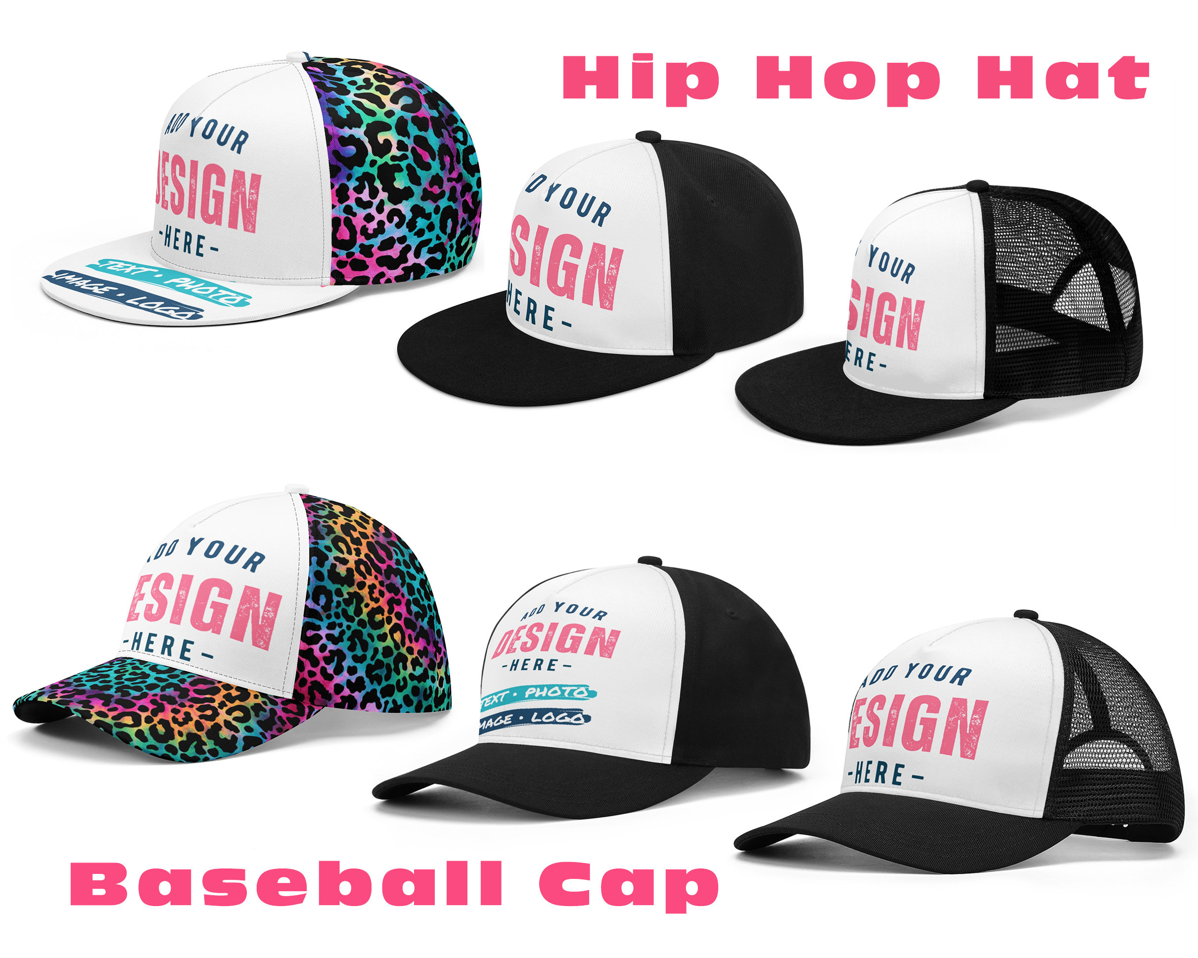 Casquette Classique Homme - Style Camionneur - Multicolore - Taille Unique - Hip-Hop Streetwear