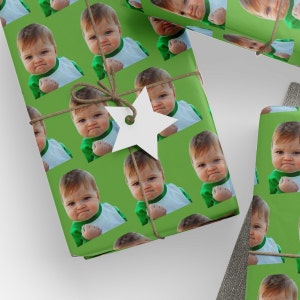 Custom Gift Wrap Paper Personalized Photo Wrapping Papers for Gifting Design Your Own Pattern Scrapbooking Paper Color Text Logo Image Print