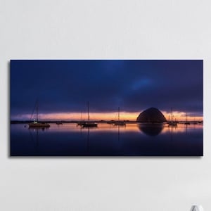 Morro Bay Canvas Print | California Coast Wall Art | Canvas Wall Art | Sailing Home Decor | Gift for Dad | Sailing Wall Art | Home Decor