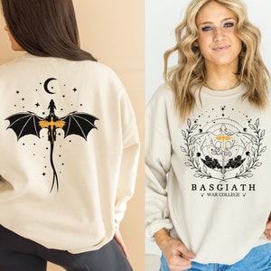 Fourth Wing Sweatshirt, Basgiath War College, Dragon Rider, Violet Sorrengail, Xaden Riorson, Riders Quadrant, Fantasy reader, Bookish Shirt