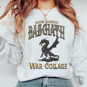 Fourth Wing Sweatshirt, Basgiath War College, Dragon Rider, Violet Sorrengail, Xaden Riorson, Riders Quadrant, Fantasy reader, Bookish Shirt