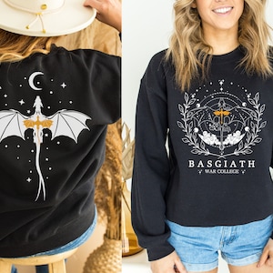 Fourth Wing Sweatshirt, Basgiath War College, Dragon Rider, Violet Sorrengail, Xaden Riorson, Riders Quadrant, Fantasy reader, Bookish Shirt