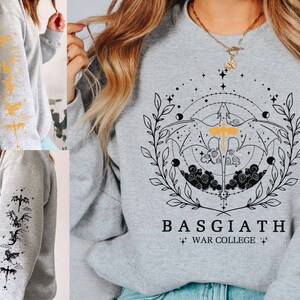 Fourth Wing Sweatshirt, Basgiath War College, Dragon Rider, Violet Sorrengail, Xaden Riorson, Riders Quadrant, Fantasy reader, Bookish Shirt