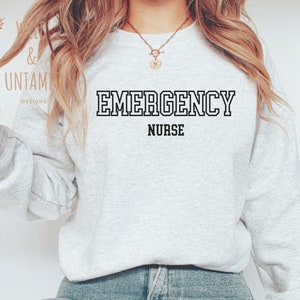 Emergency Nurse Sweatshirt, Emergency Nurse Hoodie, Emergency Department Sweatshirt, Emergency Department Hoodie, ER Nurse Sweatshirt Shirt