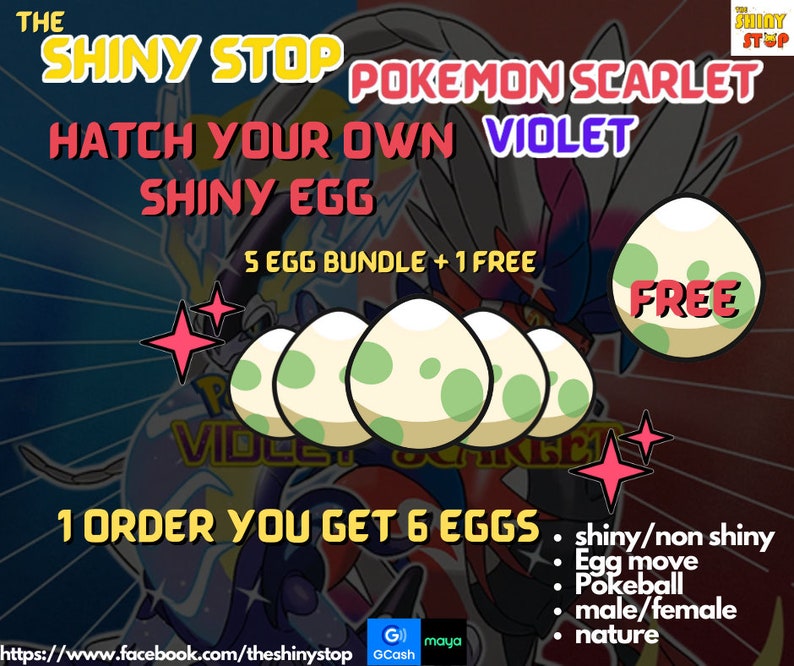 Pokemon Scarlet Violet Hatch Your Own Shiny Egg 6IV and Etsy
