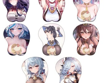 Genshin Impact Mousepad 3D Wrist Rest Opai Genshin Oppai Mousepad Genshin Furina Genshin Mousepad Oppai Genshin Impact Merchandise Ver 2