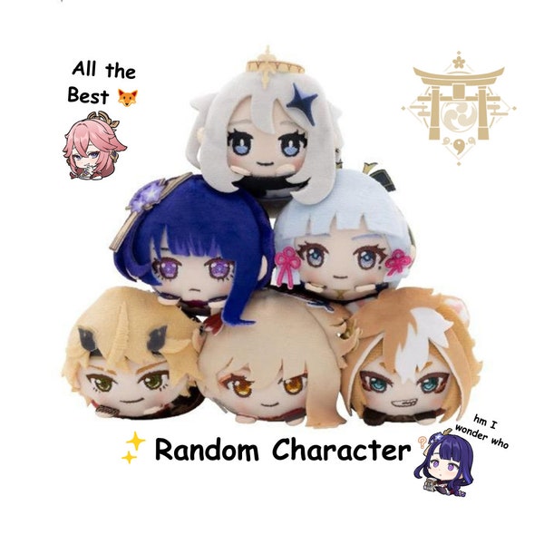 Random Genshin Impact Plush w BOX Inazuma Genshin Paimon Genshin Raiden Ei Genshin Ayaka Genshin Thoma Genshin Yoimiya Genshin Gorou Genshin