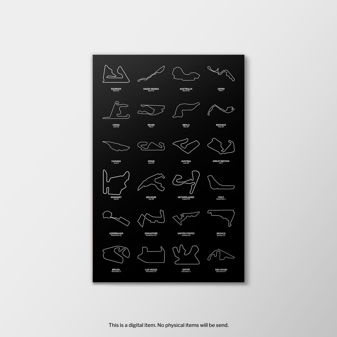 Formula 1 2024 Calendar, Formula 1 Circuits, Spa, Monza, Monaco