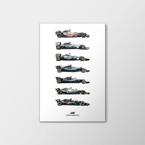 Formel-1-Poster, Autos, McLaren, Mercedes-AMG, Mclaren MP4-23, Mercedes W05, W06, W08, W09, W10, W11
