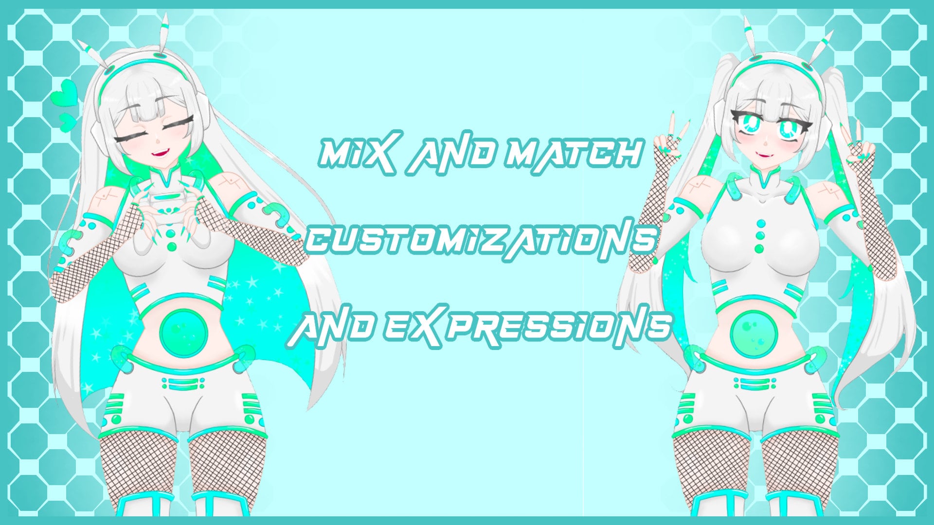 Vtuber Android Modle Harumi | Premade Fully Rigged Vtuber Model | Android Robot Girl - Etsy