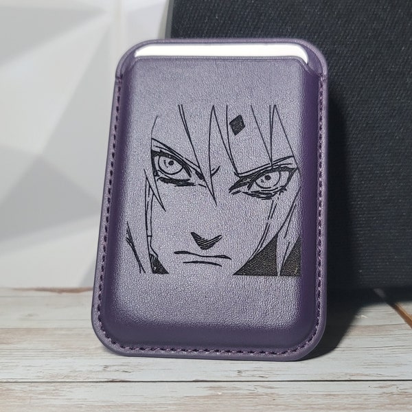 Anime Character Manga PREMIUM MagSafe Your Choice of  Wallet with Personalization, Apple Card iPhone 15, 14, 13, 12,  MAGNETIC iPhone RFID