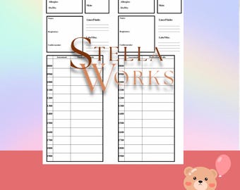 Pediatric Brain/Nurse Report Sheet