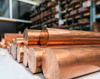 Copper Round Bar Rod Many sizes and lengths Coper Metal Strip Section