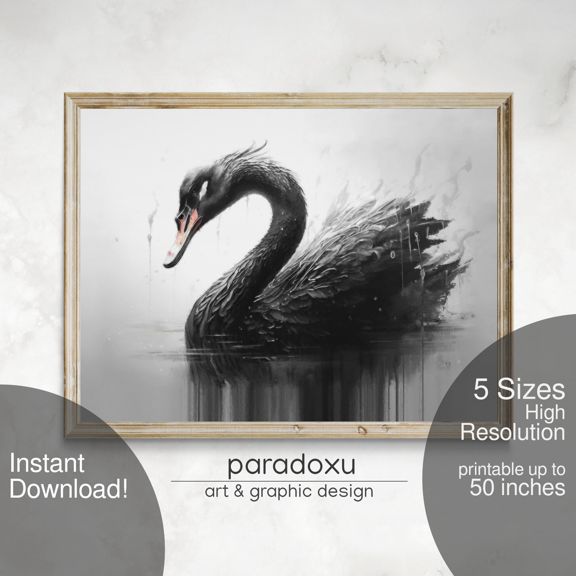 Black Swan Oil Painting