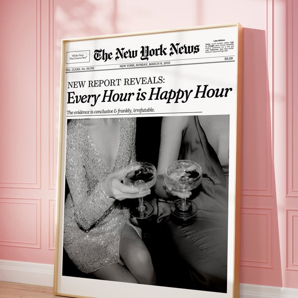 Happy Hour Art Etsy