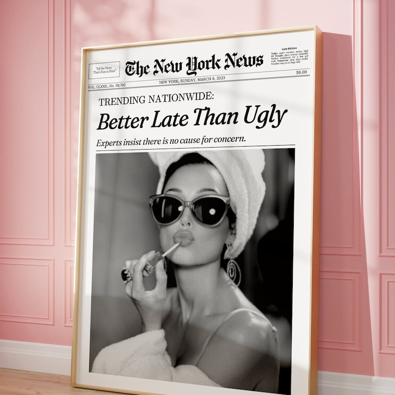 New York Print Fashion Art - Etsy