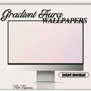 Sfondo per desktop con sfumatura morbida, rosa pastello, lavanda / Sfondi per desktop e laptop con sfumatura sfumata, neutri, minimali e carini / Download immediato