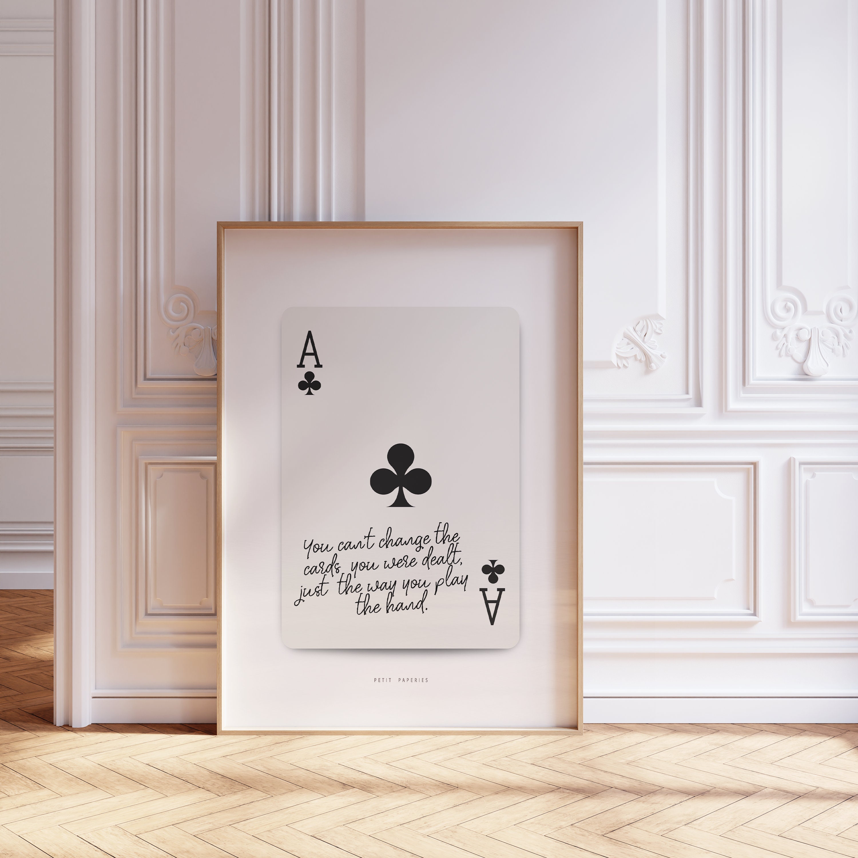 Short and Sweet + Art Card サイン入りアートカード付 Playing Card Print, Trendy Wall Art, Ace Playing Card, Ace of