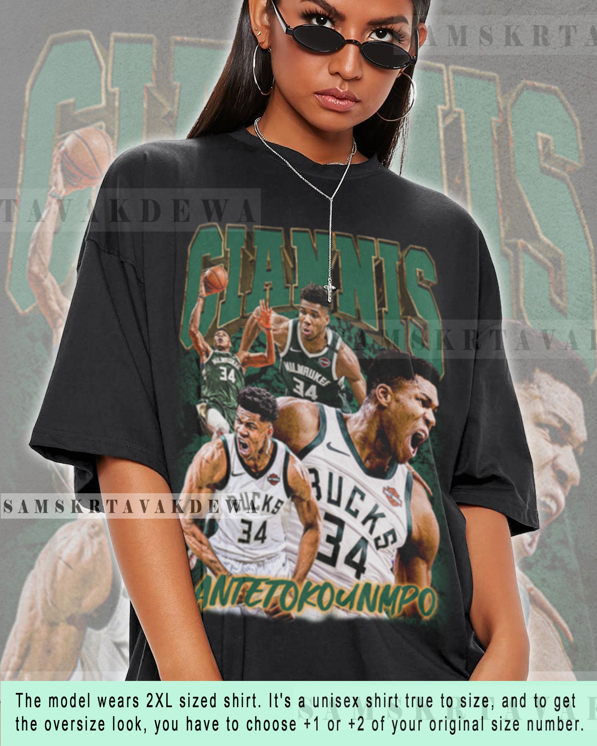 Giannis Antetokounmpo Shirt Merchandise Professional Players 