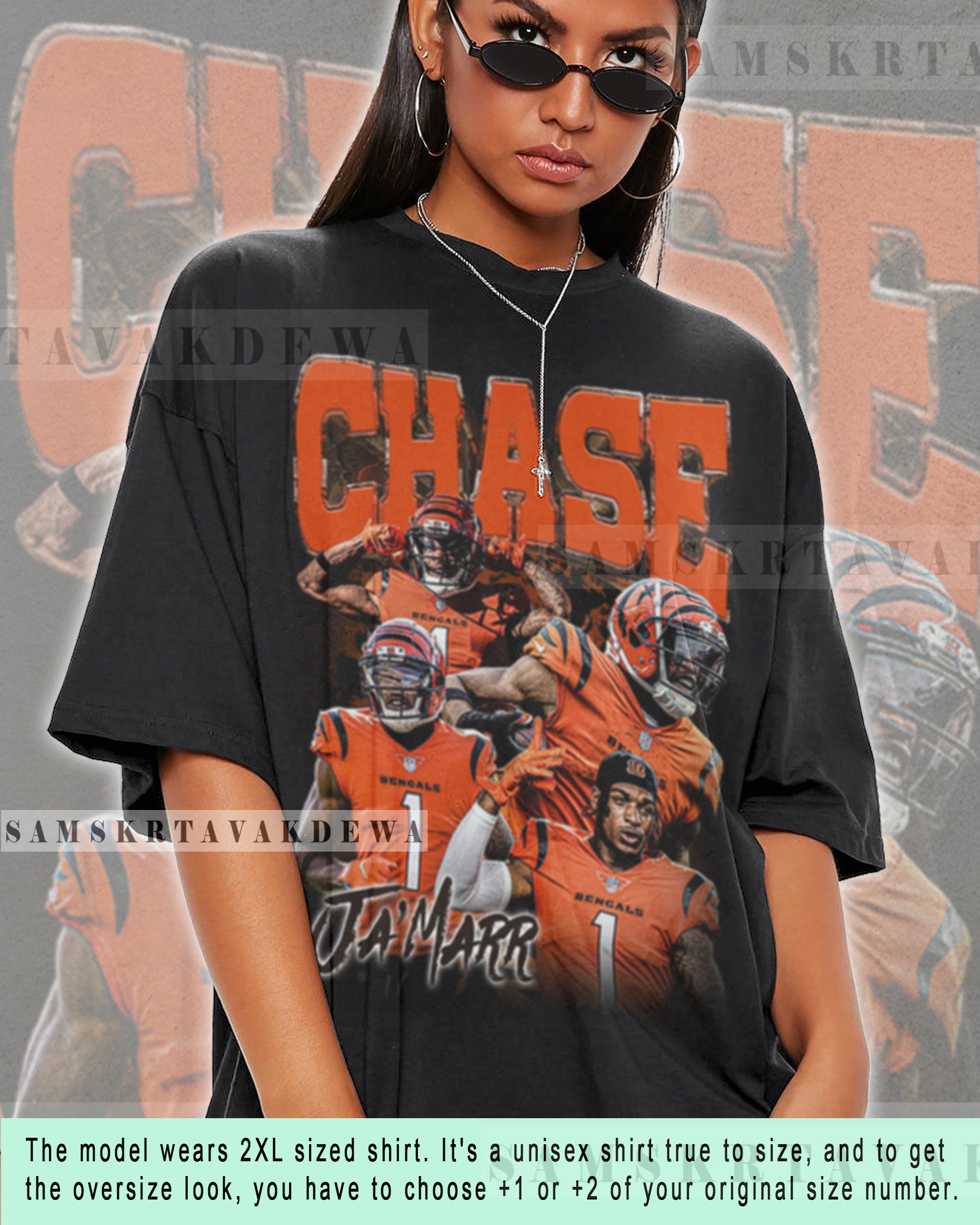 Joe Burrow Ja'Marr Chase Vintage Style T-Shirt Super Bowl Unisex Heavy  Cotton Tee PM706
