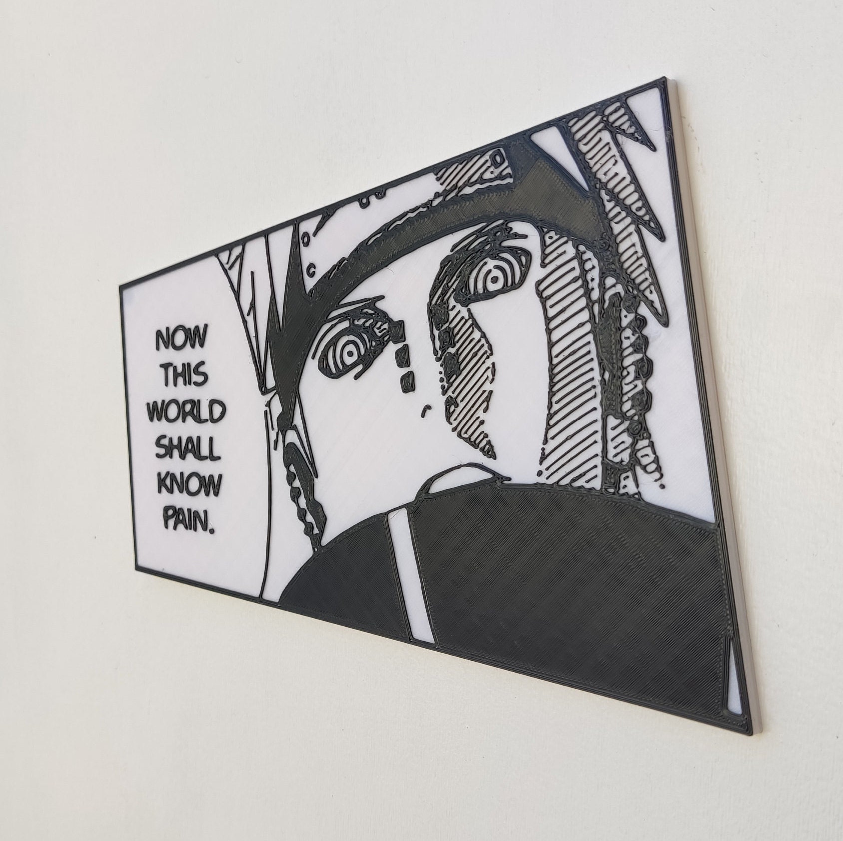 Unique 3D Printed Pain Wall Art From Naruto Perfect Gift for Etsy