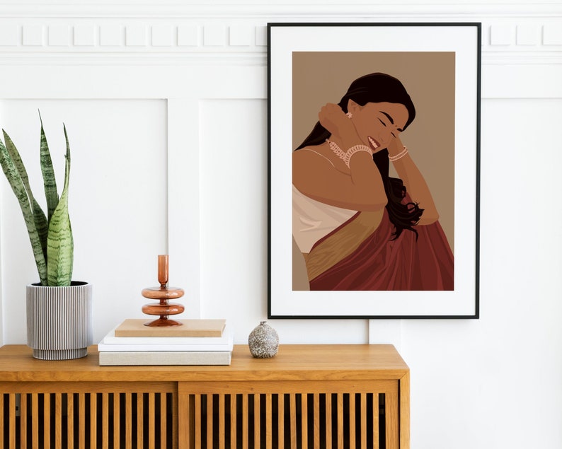 Tamil Wall Art, Modern Indian Art, South Indian Art, Asian Painting