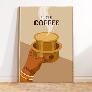 Filter Coffee Print: Indian Kitchen Pop Art (Digital Download)