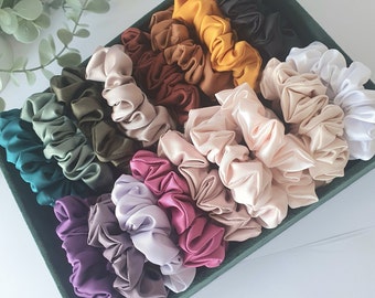 chouchou mini chouchou cheveux scrunchies en satin soie