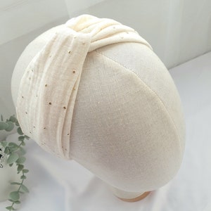 Headband bandeaux cheveux headbands femme Ecru