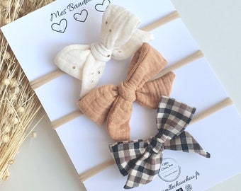 Nœud cheveux barrette bandeaux bébé Headband