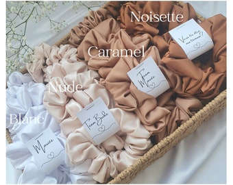 Chouchou ou mini chouchou de noce mariage cadeaux demoiselle honneur douche nuptiale témoins EVJF invités scrunchie