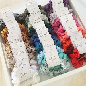 mini wedding scrunchie bridesmaid gifts bridal shower witnesses hen party
