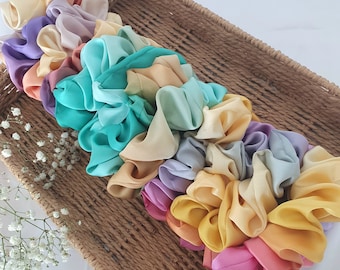 Multicolor gradient Satin Scrunchie