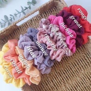 maxi scrunchie mini scrunchie double cotton gauze