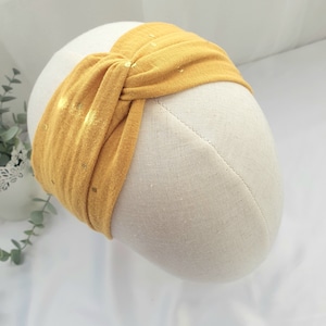 Headband bandeaux cheveux headbands femme Moutarde