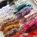 mini Foulchie colors of your choice mini scrunchie bow scarf double cotton gauze product logo