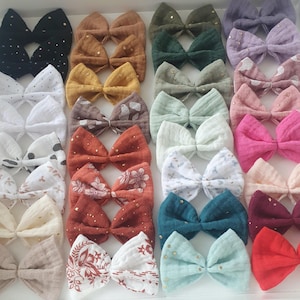 Barrette magique nœuds cheveux bébé pince anti glisse pince crocodile enfant couleurs aux choix