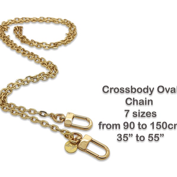 Oval Purse Chain strap - Metal chain strap - Gold chain strap- pochette accessoires chain -Bag Chain - crossbody strap chain - handbag chain