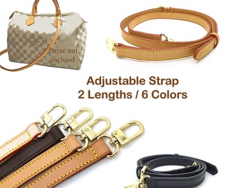 5/8" - 15mm Adjustable Vachetta Leather strap - handbag replacement strap - crossbody strap - strap for speedy - bag strap - Alma strap