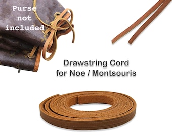 Leather Cord for noe - Replacement cord for noe montsouris - Drawstring cord - Leather cinch for bag handbag - noe pm gm Montsouris pm MM GM